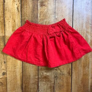 Gymboree skirt size 12 to 18 months red corduroy cotton spring